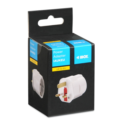 IBOX ADAPTER IAUKEU GNIAZDO ZASILANIA UK DO EU-103058