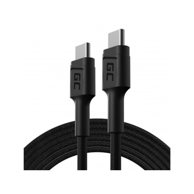 GREEN CELL KABEL KABGC29 GC POWERSTREAM USB-C - USB-C 200CM, POWER DELIVERY 60W, ULTRA CHARGE, QC 3.0