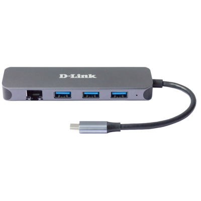 D-Link DUB-2334 stacja dokująca Przewodowa USB Type-C Szary-1066552