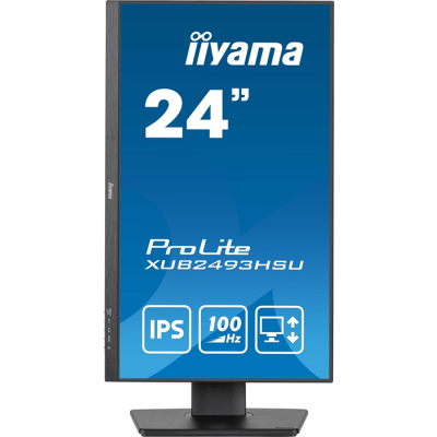 Monitor LED Iiyama ProLite XUB2493HSU-B7 - 24 - Płaski ekran - 60,5 cm-1099578