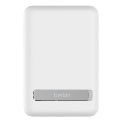 Powerbank bezprzewodowy Belkin BoostCharge Magnetic Wireless Power Bank 5K + Stand MagSafe Compatible 5000mAh 7,5W White