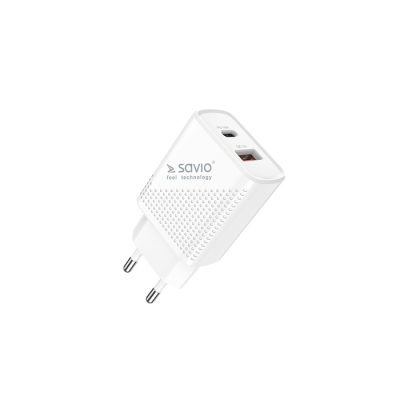 SAVIO ŁADOWARKA SIECIOWA USB QUICK CHARGE POWER DELIVERY 3.0 18W LA-04-139085