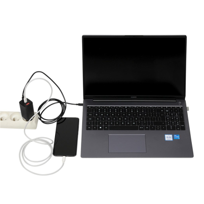 ŁADOWARKA SIECIOWA I-BOX C-65 GAN PD65W KABEL, CZARNA-139976