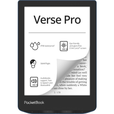 Ebook PocketBook Verse Pro 634 6" 16GB Wi-Fi Azure Blue