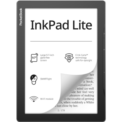 Ebook PocketBook InkPad Lite 970 9,7" 8GB Wi-Fi Mist Grey