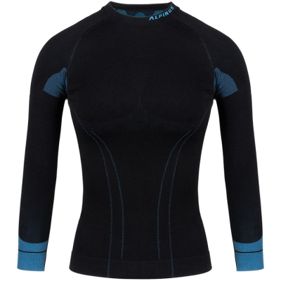 Bluza termoaktywna damska Alpinus Tactical Base Layer czarno-niebieska GT43210 XL