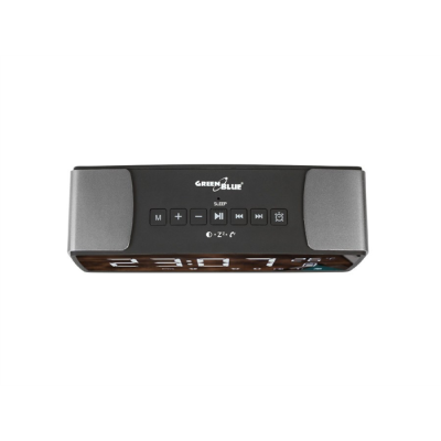 GREENBLUE RADIOBUDZIK BLUETOOTH 4.2, FM, AUX-IN, 6W, TEMPERATURA, ALARM, ZEGAR, AKUMULATOR 2200MAH GB200-196001