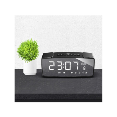 GREENBLUE RADIOBUDZIK BLUETOOTH 4.2, FM, AUX-IN, 6W, TEMPERATURA, ALARM, ZEGAR, AKUMULATOR 2200MAH GB200-196007