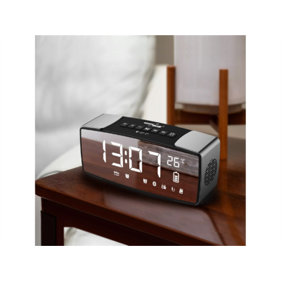 GREENBLUE RADIOBUDZIK BLUETOOTH 4.2, FM, AUX-IN, 6W, TEMPERATURA, ALARM, ZEGAR, AKUMULATOR 2200MAH GB200-196008
