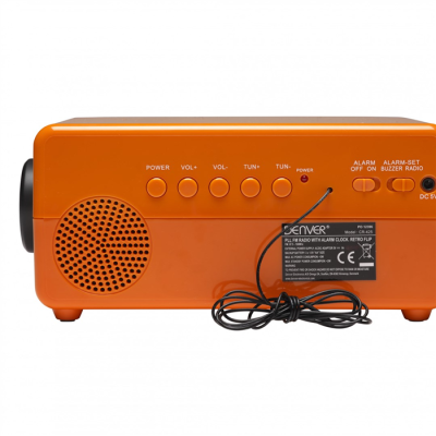 Radiobudzik retro Denver CR-425 pomarańczowy-196172