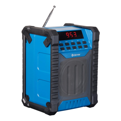 Denver WRB-60 nadajnik FM Bluetooth Niebieski, Szary-196260