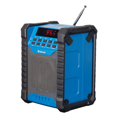 Denver WRB-60 nadajnik FM Bluetooth Niebieski, Szary-196261