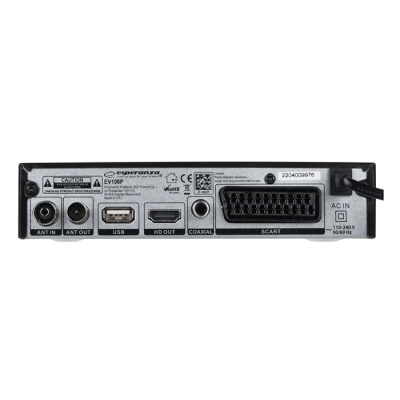 ESPERANZA TUNER DVB-T2 H.265/HEVC EV106P-196628
