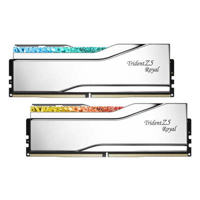 G.SKILL TRIDENT Z5 ROYAL RGB DDR5 2X48GB 6400MHZ CL32 XMP3 SILVER F5-6400J3239F48GX2-TR5S-216956