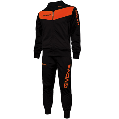 Dres Givova Tuta Visa Fluo czarno-pomarańczowy TR018F 1028 L-247025