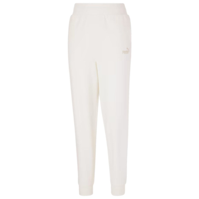 Spodnie damskie Puma ESS+ Embroidery High-Waist Pants FL kremowe 670007 99 M-250170