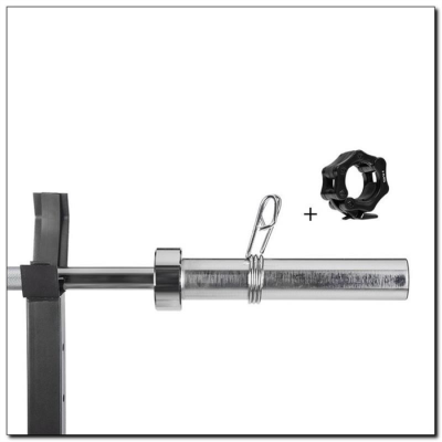 Gryf olimpijski 13,5 kg / 1500 mm z zaciskami HMS GO205-253189