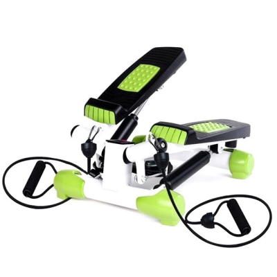 Stepper skośny z linkami biało-zielony HMS S3033