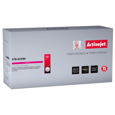 Activejet ATB-423MN Toner (zamiennik Brother TN-423M; Supreme; 4000 stron; czerwony)