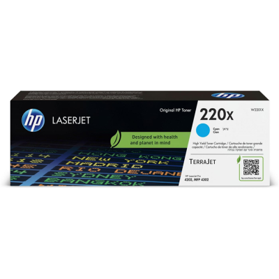 HP Oryginalnym wkładem z błękitnym tonerem 220X LaserJet