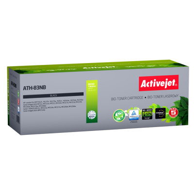 BIO Activejet ATH-83NB Toner (zamiennik HP 83A CF283A, Canon CRG-737; Supreme; 1500 stron; czarny). ECO Toner. Proszek w tonerze jest biodegradowalny.