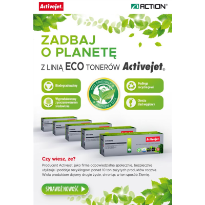 BIO Activejet ATH-83NB Toner (zamiennik HP 83A CF283A, Canon CRG-737; Supreme; 1500 stron; czarny). ECO Toner. Proszek w
