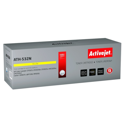 Activejet ATH-532N Toner (zamiennik HP 304A CC532A, Canon CRG-718Y; Supreme; 3200 stron; żółty)