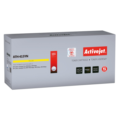 Activejet ATH-415YN Toner (zamiennik HP 415A W2032A; Supreme; 2100 stron; żółty) z chipem