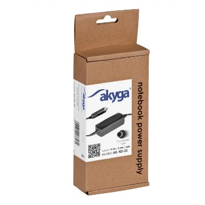 Zasilacz Akyga AK-ND-33 do notebooka DELL (19,5 V; 3,34 A; 65W; 7.4 mm x 5 mm)-297593