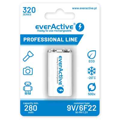Zestaw akumulatorków everActive EVHRL22-320 (320 mah ; Ni-MH)
