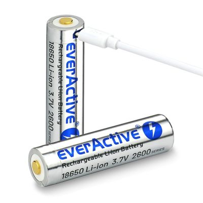 EVERACTIVE AKUMULATOR EVERACTIVE 18650 3,7V LI-ION 2600MAH MICRO USB Z ZABEZPIECZENIEM BOX EV18650-26M-385564