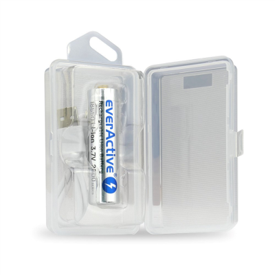 EVERACTIVE AKUMULATOR EVERACTIVE 18650 3,7V LI-ION 2600MAH MICRO USB Z ZABEZPIECZENIEM BOX EV18650-26M-385566