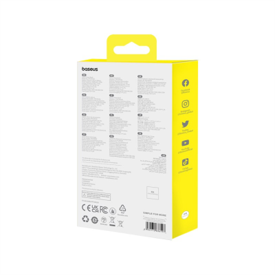 Powerbank Baseus Magnetic Mini Air Wireless 10000mAh 20W+kabel USB C-USB C (biały)-389427