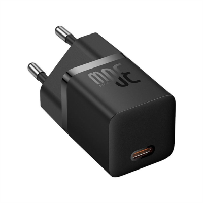 Ładowarka Baseus GaN5 mini 1C 30W EU+kabel USB-C (cluster black)-389643