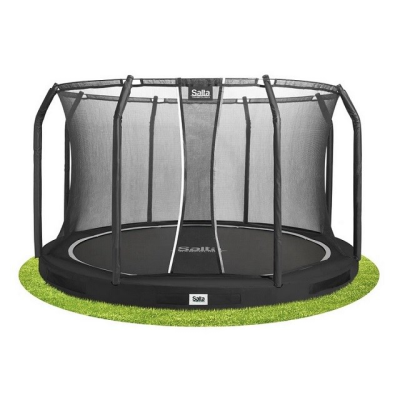 Trampolina Premium Ground Combo 366cm Czarna-396435