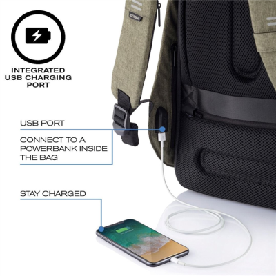 XD DESIGN PLECAK ANTYKRADZIEŻOWY BOBBY HERO REGULAR ZIELONY P/N: P705.297-48159