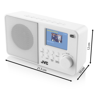 Radio JVC DAB RA-E611W-DAB white-491014