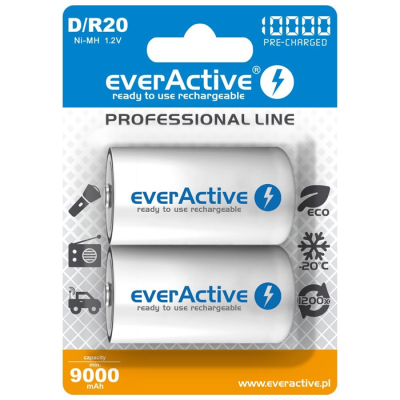 Zestaw akumulatorków everActive EVHRL20-10000 (10000mAh ; Ni-MH)