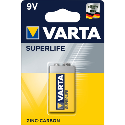 Bateria cynkowo-węglowe VARTA Superlife 9V 6F22 (Zn-C; x 1)