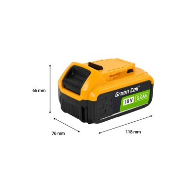 Bateria Green Cell do elektronarzędzi DeWalt XR 18V 5Ah Akumulator do DCB184-49514