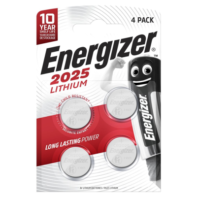 ENERGIZER  BATERIE SPECJALISTYCZNE CR2025 4 SZTUKI