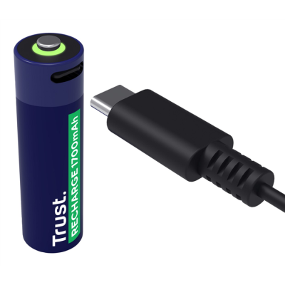 Baterie AA Trust USB-C RECHARGEABLE BATTERIES 2P-49651