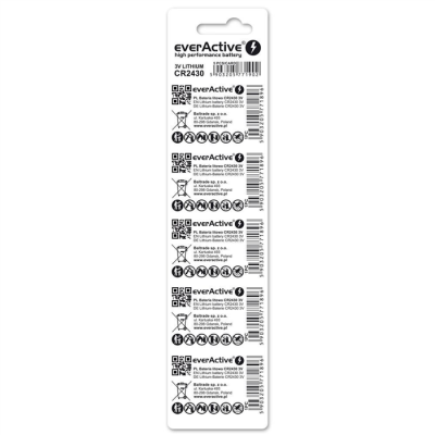 EVERACTIVE BATERIE LITOWE CR2430 BLISTER 5 SZT. CR24305BL-49686