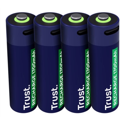 Baterie AA Trust USB-C RECHARGEABLE BATTERIES 4P