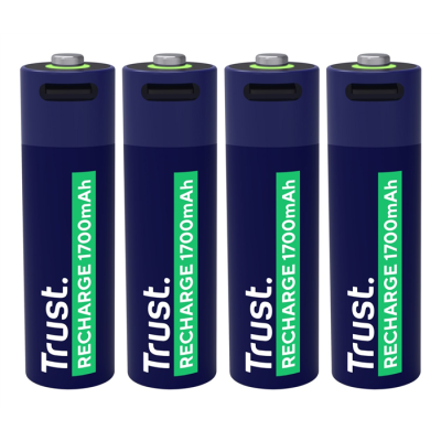 Baterie AA Trust USB-C RECHARGEABLE BATTERIES 4P-49693