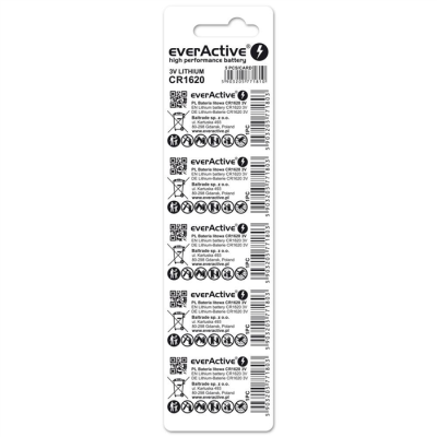 EVERACTIVE BATERIA LITOWA CR1620 BLISTER 5 SZT. CR16205BL-49702