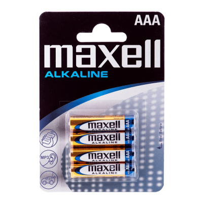 MAXELL Bateria alkaliczna LR03, 4 szt.