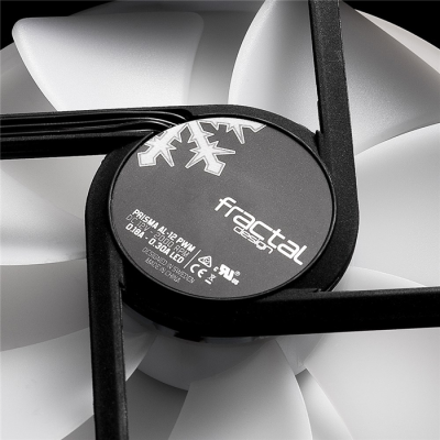 Fractal Design Prisma AL-12 PWM Obudowa komputera Wentylator 12 cm Czarny, Biały 1 szt.-60425