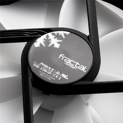 Fractal Design Prisma AL-12 PWM Obudowa komputera Wentylator 12 cm Czarny, Biały 1 szt.-60430