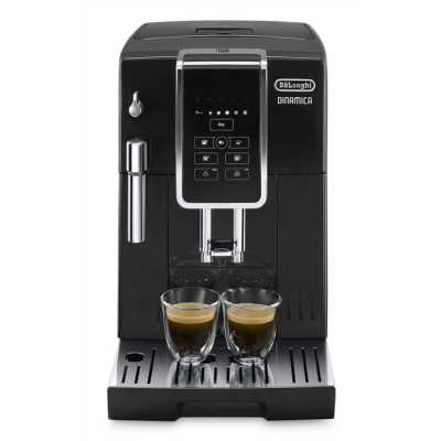 Ekspres ciśnieniowy automatyczny DeLonghi Dinamica ECAM 350.15 B (1450W; kolor czarny) (WYPRZEDAŻ)
